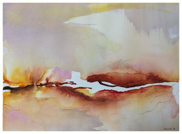 Original Abstract Landscape Paintings by Alessia Mencarelli