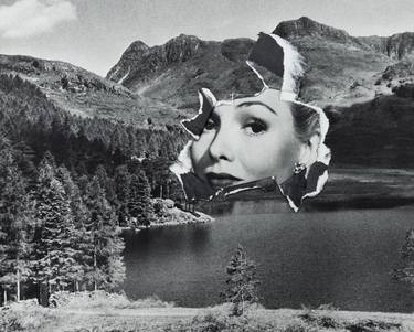 Original Surrealism Abstract Collage by Katie Collins