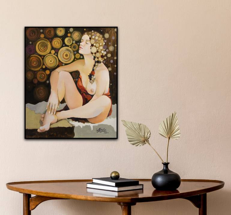 Original Erotic Painting by Liena Subatina-Brazevica