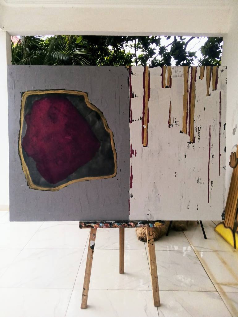 Original Abstract Painting by AMIN HICHAM