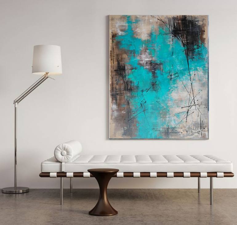 Original Art Deco Abstract Painting by Angelina ERMAKOVA