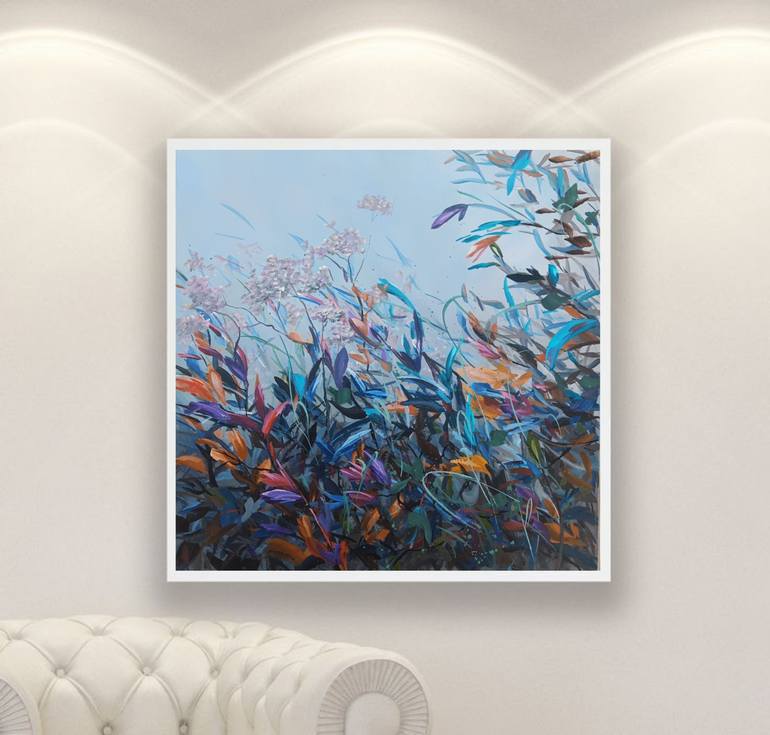 Original Abstract Floral Painting by Angelina ERMAKOVA