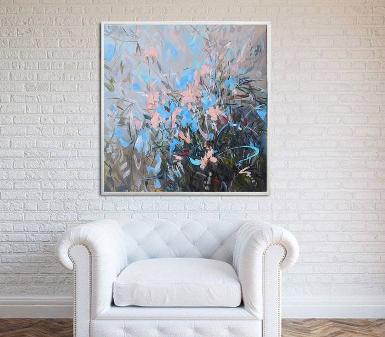 Original Abstract Floral Painting by Angelina ERMAKOVA