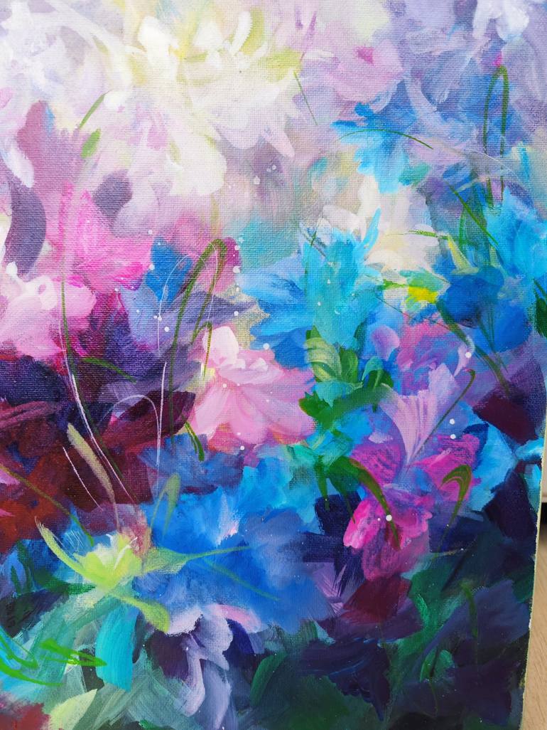 Original Abstract Floral Painting by Angelina ERMAKOVA