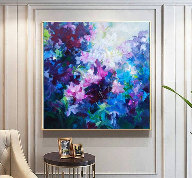 Original Abstract Floral Painting by Angelina ERMAKOVA