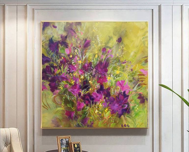 Original Contemporary Floral Painting by Angelina ERMAKOVA