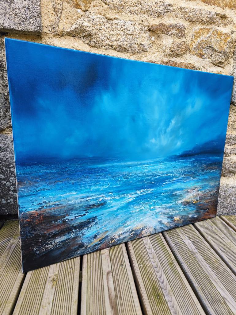 Original Photorealism Seascape Painting by Angelina ERMAKOVA