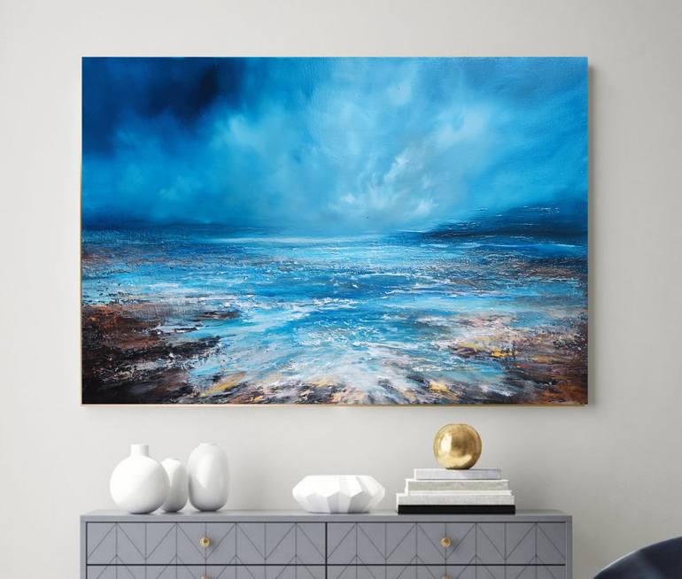 Original Photorealism Seascape Painting by Angelina ERMAKOVA