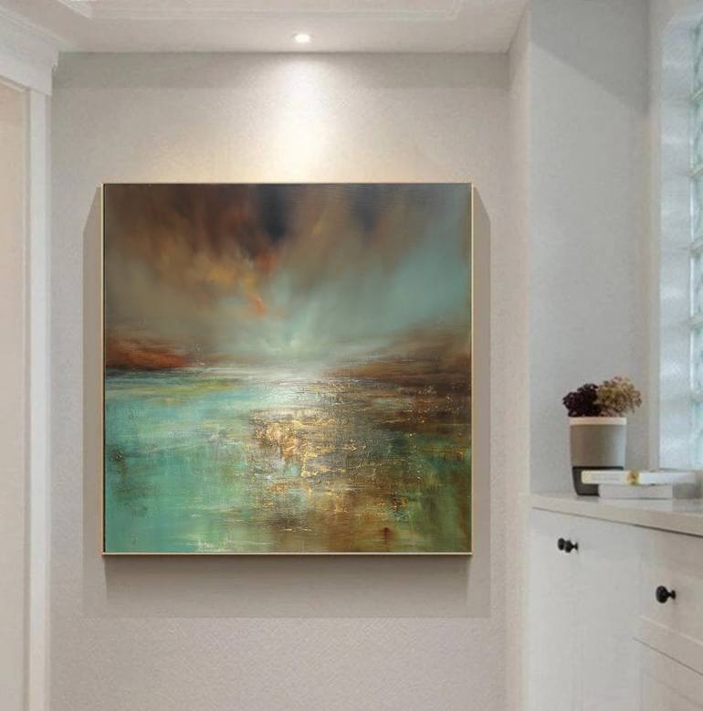 Original Impressionism Abstract Painting by Angelina Ermakova