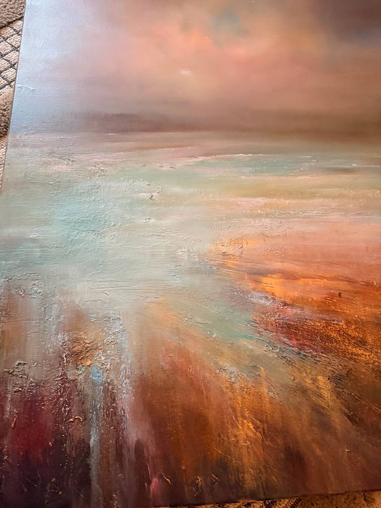 Original Abstract Seascape Painting by Angelina Ermakova