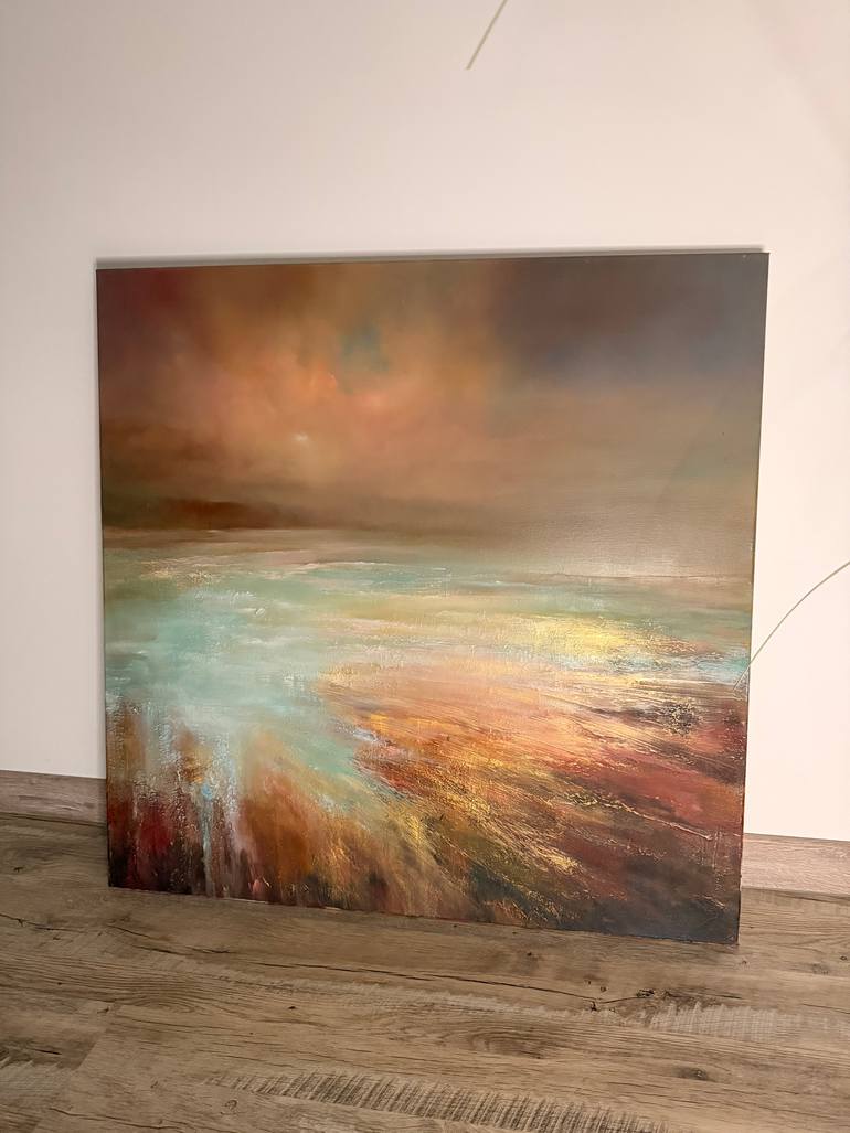 Original Abstract Seascape Painting by Angelina Ermakova