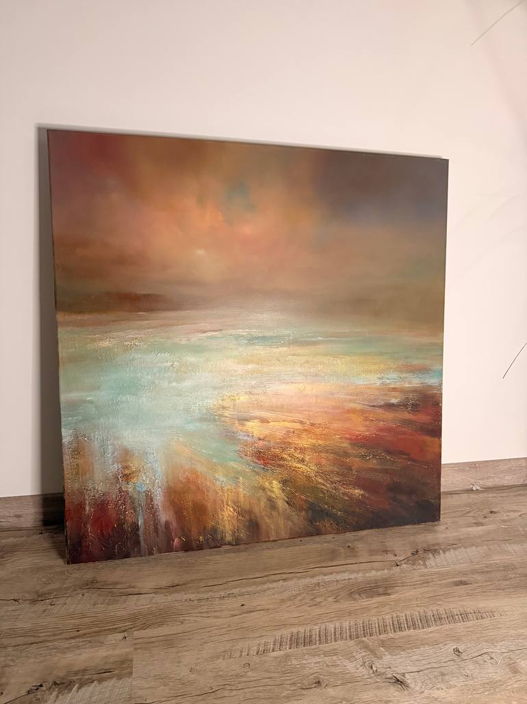 Original Abstract Seascape Painting by Angelina Ermakova