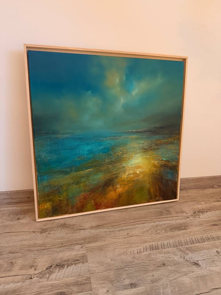 Original Abstract Seascape Painting by Angelina Ermakova