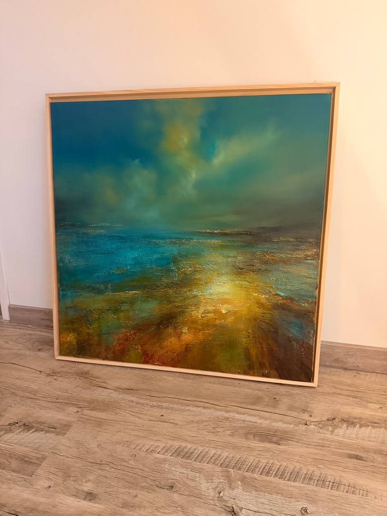 Original Abstract Seascape Painting by Angelina Ermakova