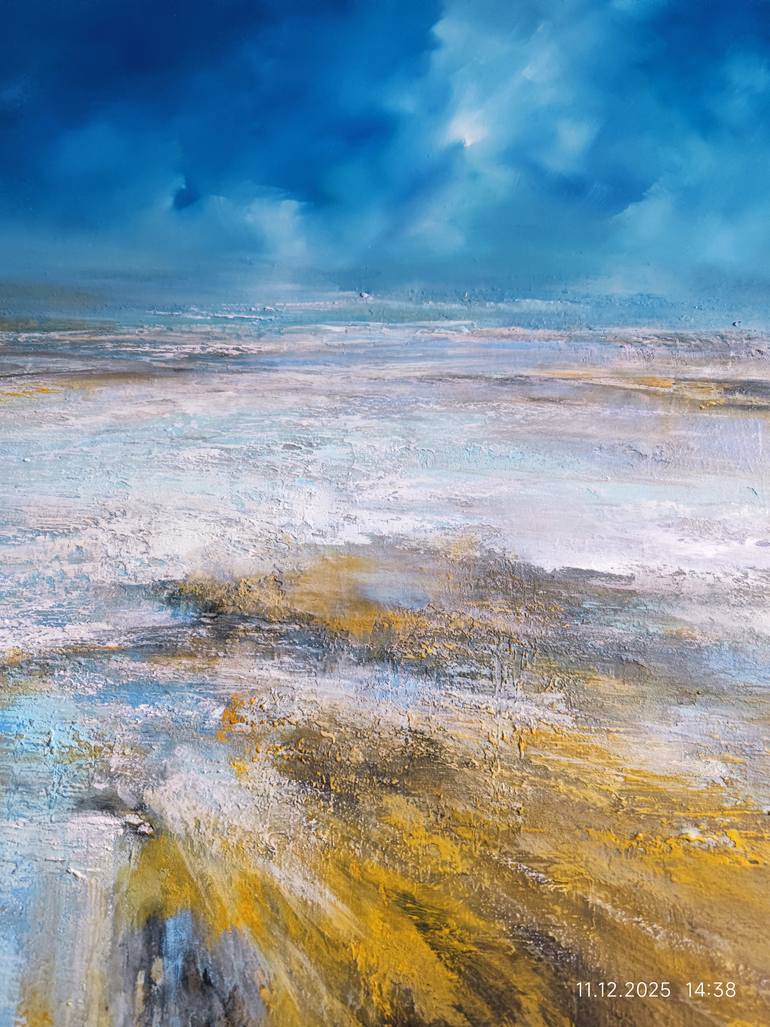 Original Abstract Seascape Painting by Angelina Ermakova