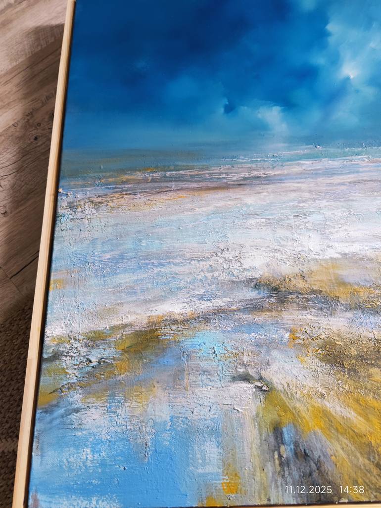 Original Abstract Seascape Painting by Angelina Ermakova