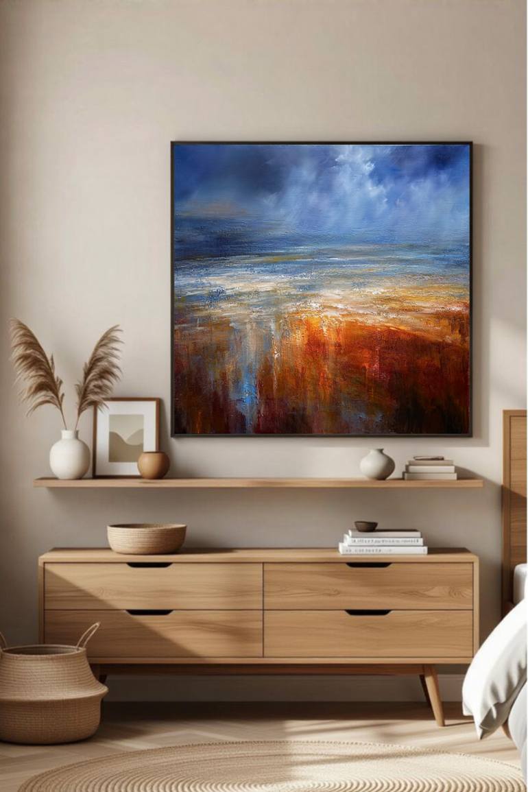 Original Abstract Landscape Painting by Angelina Ermakova