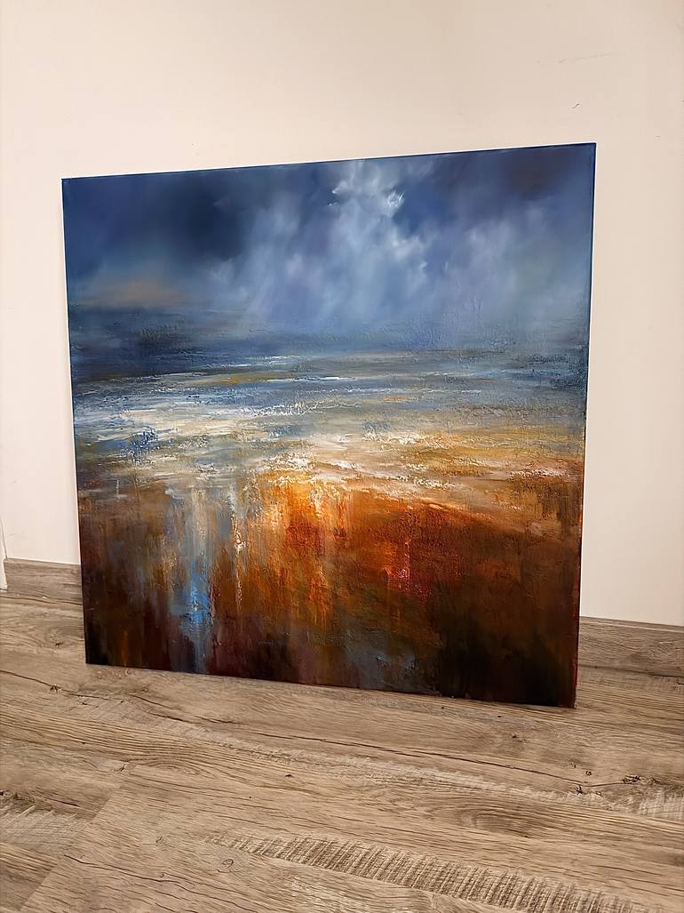 Original Abstract Landscape Painting by Angelina Ermakova