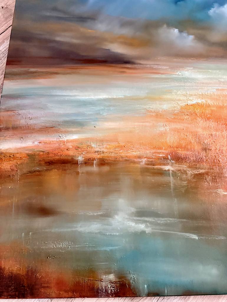 Original Abstract Landscape Painting by Angelina Ermakova