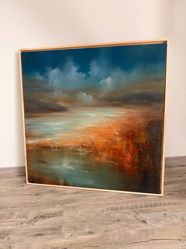 Original Abstract Landscape Painting by Angelina Ermakova