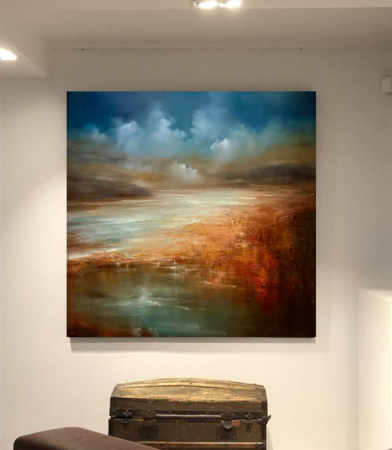 Original Abstract Landscape Painting by Angelina Ermakova