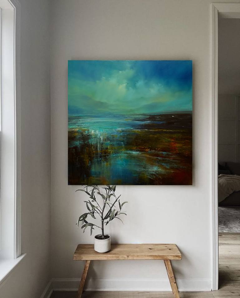 Original Impressionism Abstract Painting by Angelina Ermakova