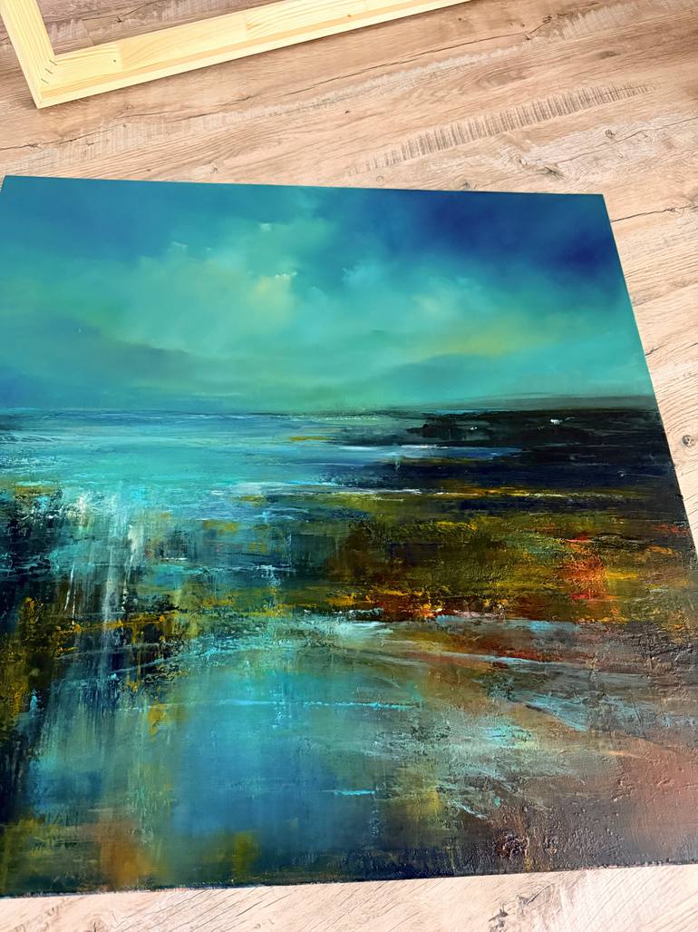 Original Impressionism Abstract Painting by Angelina Ermakova