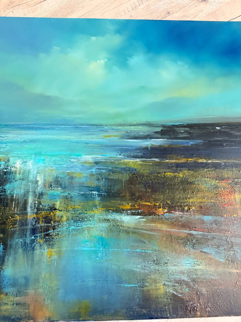 Original Impressionism Abstract Painting by Angelina Ermakova