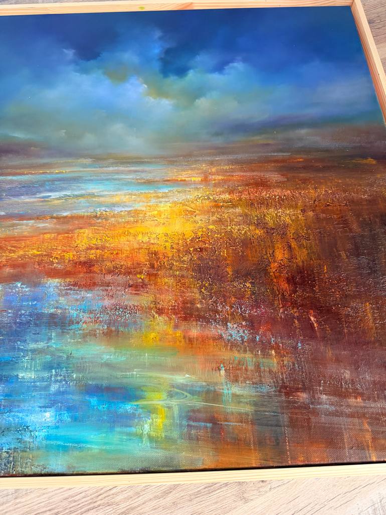 Original Abstract Landscape Painting by Angelina Ermakova