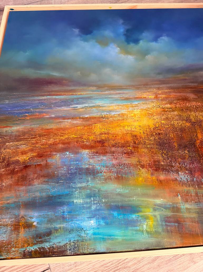 Original Abstract Landscape Painting by Angelina Ermakova