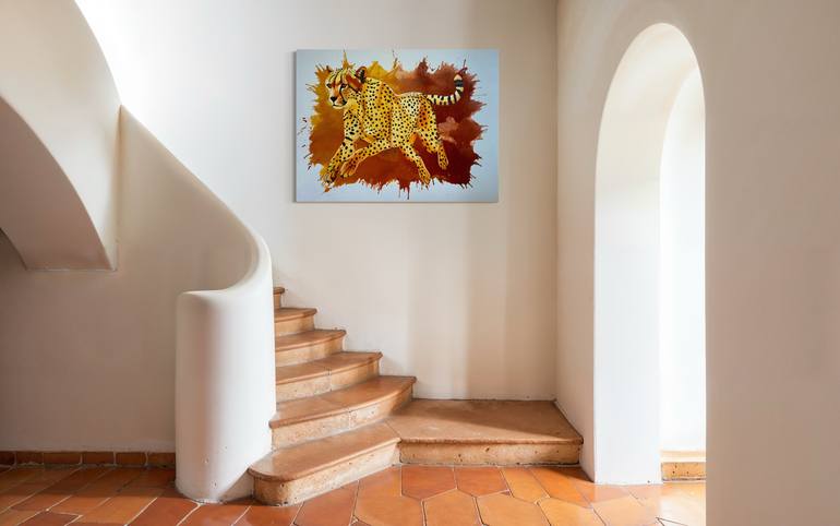 Original Abstract Animal Painting by Babita Sridhar