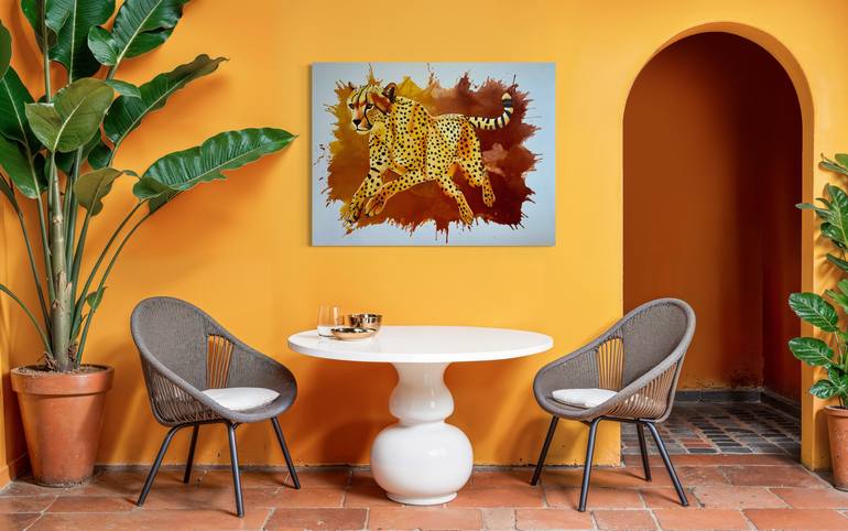 Original Abstract Animal Painting by Babita Sridhar