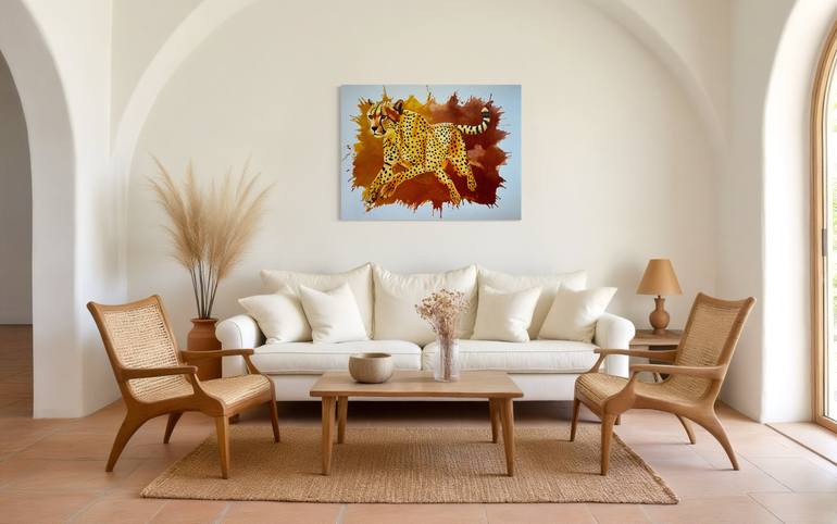 Original Abstract Animal Painting by Babita Sridhar