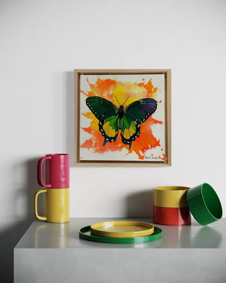 Original Abstract Animal Painting by Babita Sridhar