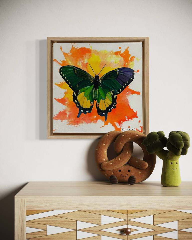 Original Abstract Animal Painting by Babita Sridhar