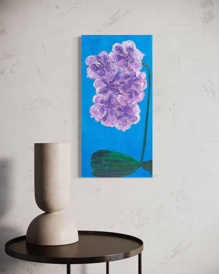 Original Minimalism Floral Painting by Garegin Protopopov