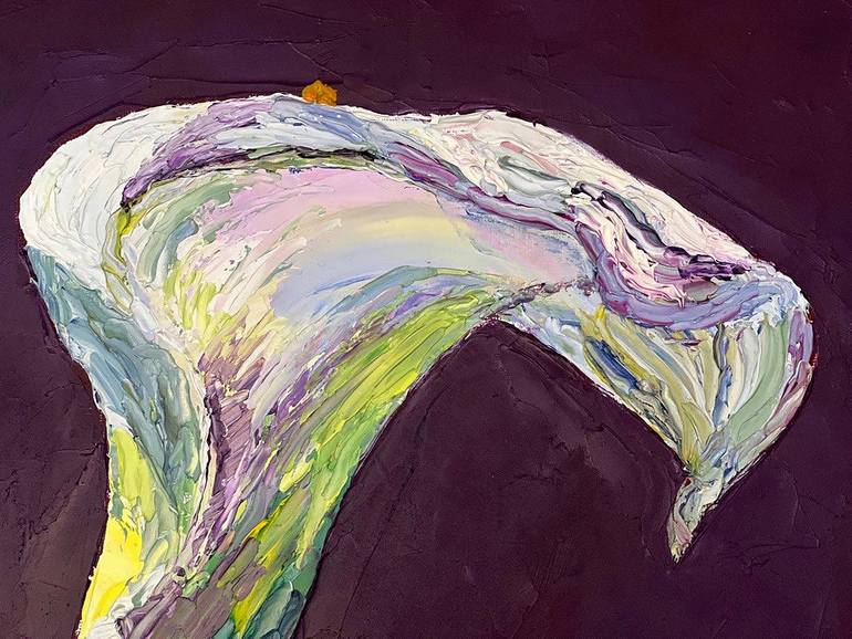 Original Minimalism Floral Painting by Garegin Protopopov