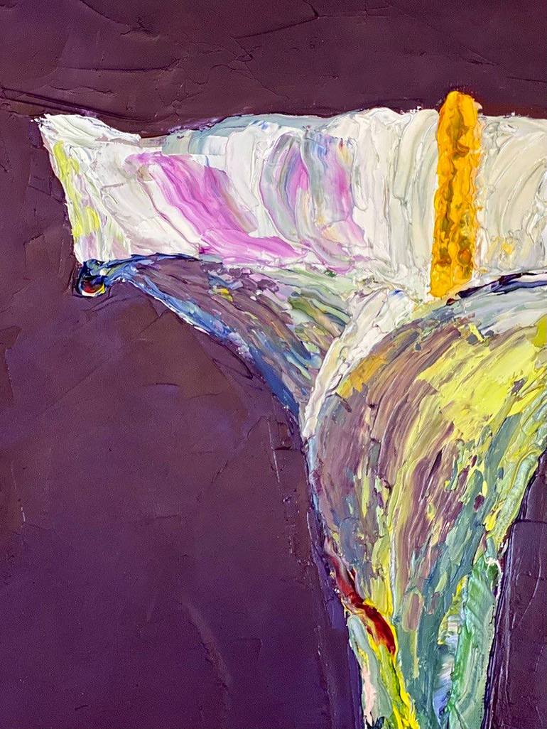 Original Minimalism Floral Painting by Garegin Protopopov