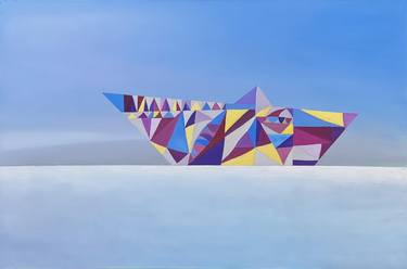 Original Abstract Fantasy Painting by Garegin Protopopov