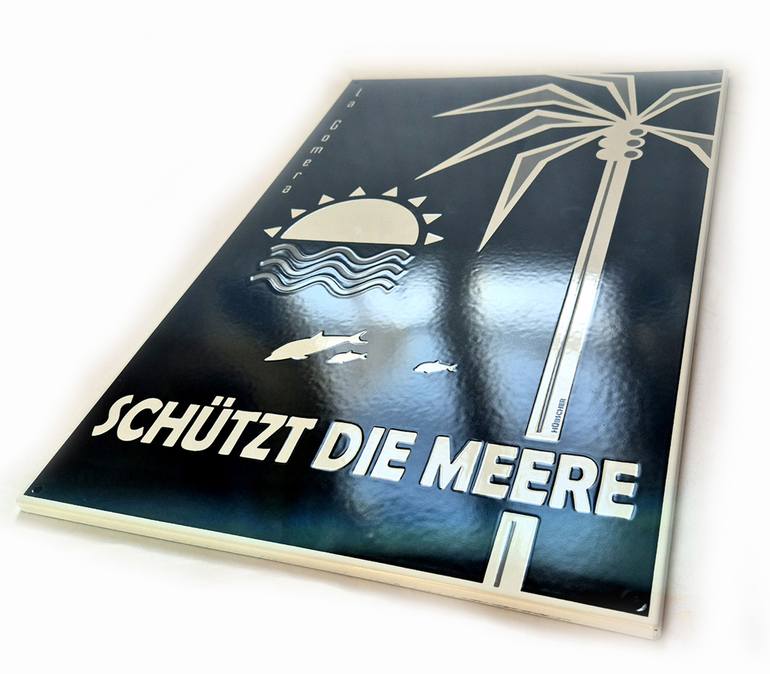 Original Art Deco Landscape Mixed Media by Jens Hübscher