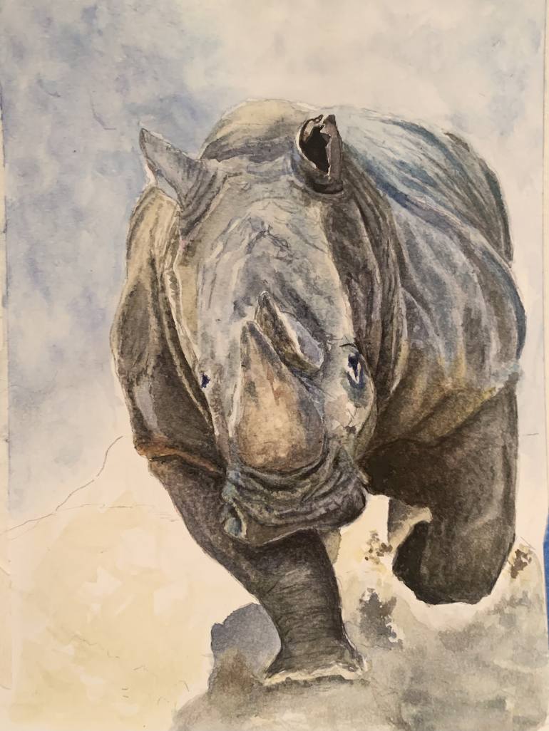 Original Animal Painting by Susan Chambers