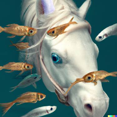 Stardust drinks from the pond and meets the 9 Golden Fish thumb