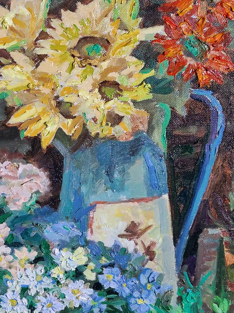 Original Impressionism Landscape Painting by Jiang Liu