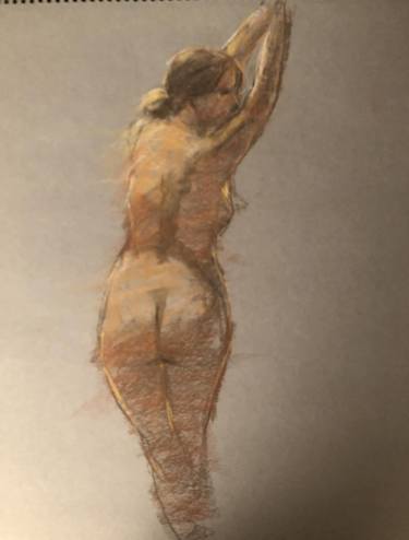 Original Expressionism Nude Drawings by Natalie Becker