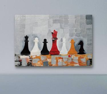 Chessboard painting hi-res stock photography and images - Alamy