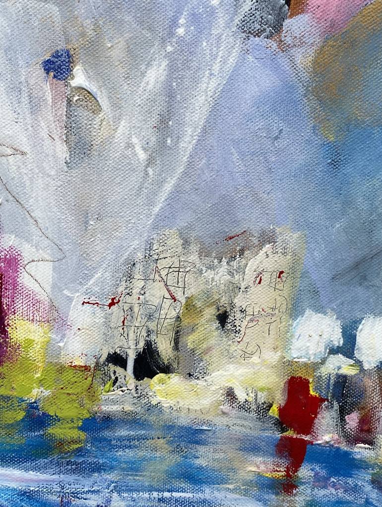 Original Abstract Expressionism Abstract Mixed Media by Maree McCrum