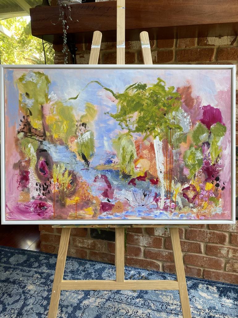 Original Abstract Expressionism Landscape Painting by Maree McCrum