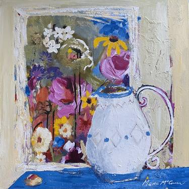 Original Abstract Expressionism Still Life Paintings by Maree McCrum