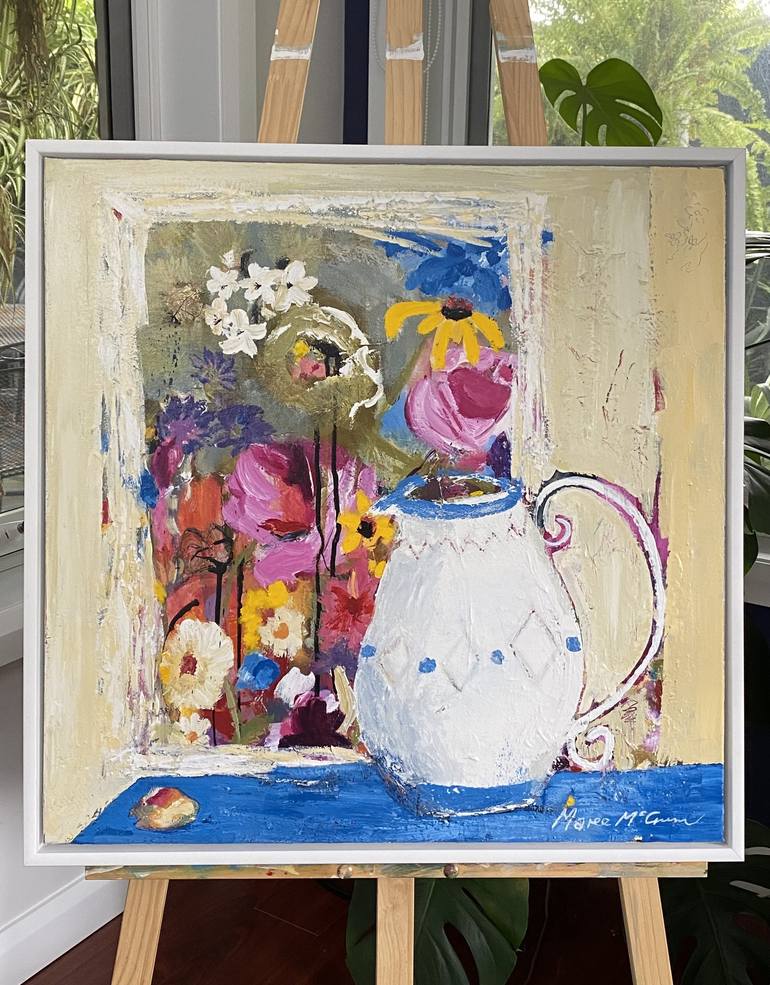 Original Abstract Expressionism Still Life Painting by Maree McCrum