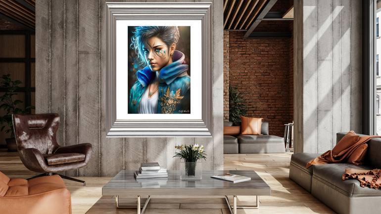 Original Art Deco Fantasy Digital by Raz Write